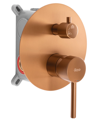 Душевая система REA LUNGO BRUSHED COPPER + BOX скрытого монтажа