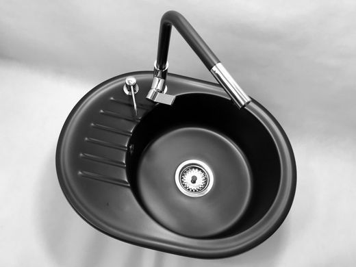 Кухонная мойка GRANITAN LUXOR BLACK черная
