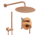 Душевая система REA LUNGO BRUSHED COPPER + BOX скрытого монтажа