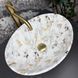 Умивальник (раковина) VBI PARMA S MARBLE WHITE GLOSSY накладний