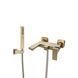 Смеситель для ванны и душа VBI LORENO BRUSHED GOLD настенный