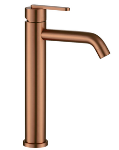 Змішувач для раковини (умивальника) REA ONTARIO BRUSHED COPPER високий