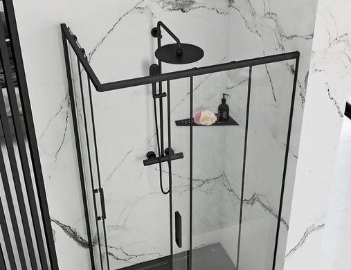 Кутова полиця для ванни REA SF05 30 BLACK MATT