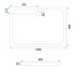 Душевой поддон REA BELMOND 80x100 WHITE