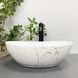 Умывальник (раковина) VBI PARMA WHITE STONE GLOSSY накладной