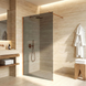 Душова стінка REA FLEXI 140 GREY BRUSHED COPPER