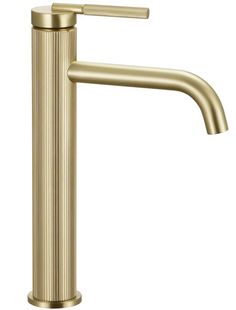 Змішувач для раковини (умивальника) REA ARGON BRUSHED GOLD високий