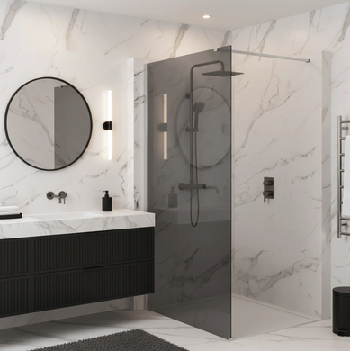 Душова стінка REA FLEXI 80 GREY CHROME