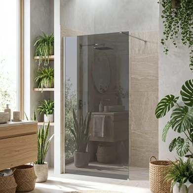 Душова стінка REA FLEXI 80 GREY CHROME