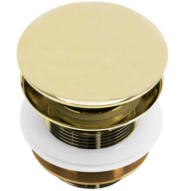 Донный клапан для ванны REA KLIK-KLAK GOLD 6 см 00000002378