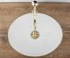 Умывальник (раковина) REA SOFIA BRUSHED GOLD WHITE накладной *