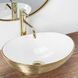 Умывальник (раковина) REA SOFIA BRUSHED GOLD WHITE накладной *