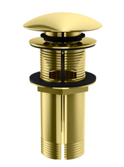 Донный клапан для раковины KOHLMAN KLIK-KLAK GOLD с переливом 00000002465
