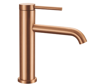 Змішувач для раковини (умивальника) REA CLIF BRUSHED COPPER низький