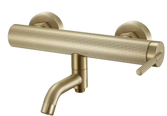 Смеситель для ванны и душа REA ARGON BRUSHED GOLD с изливом