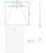 Душовий піддон REA BAZALT 90x90 CARRARA BLACK