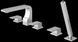 Смеситель для ванны KOHLMAN SAXO CHROME на борт ванны