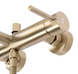 Смеситель для ванны и душа REA LUNGO BRUSHED GOLD настенный с изливом