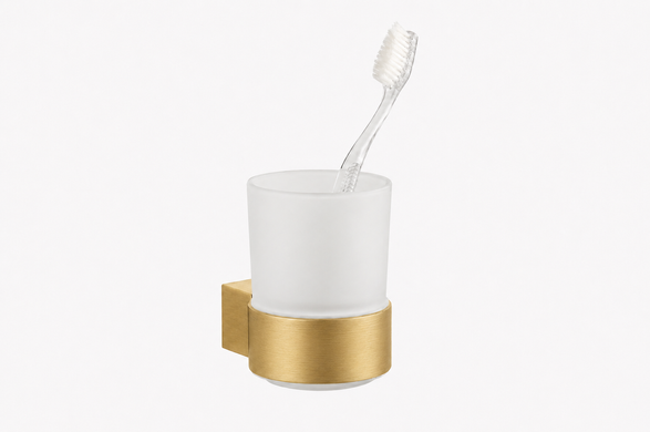 Стакан для зубных щеток VBI TERRA BRUSHED GOLD