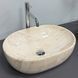 Умывальник (раковина) VBI MODENA S BEIGE STONE GLOSSY накладной