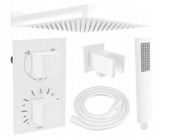 Душова система з термостатом MEXEN CUBE DR02 WHITE + BOX прихованого монтажу