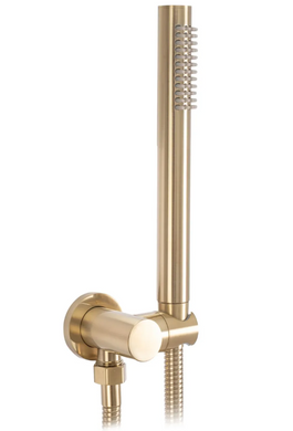 Смеситель для ванны и душа REA LUNGO BRUSHED GOLD + BOX скрытого монтажа