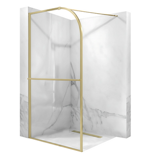 Душевая стенка REA SKY 120 BRUSHED GOLD