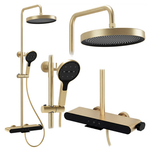 Душевой гарнитур REA FAREL BRUSHED GOLD