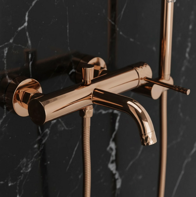 Смеситель для ванны REA LUNGO DIAMOND COPPER настенный