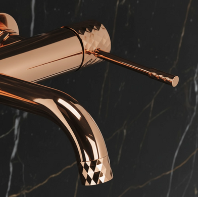 Смеситель для ванны REA LUNGO DIAMOND COPPER настенный