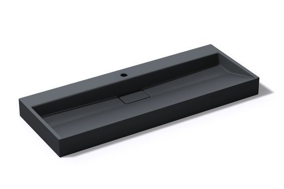 Умивальник (раковина) VBI ESTE 120 BLACK 1/O накладний підвісний