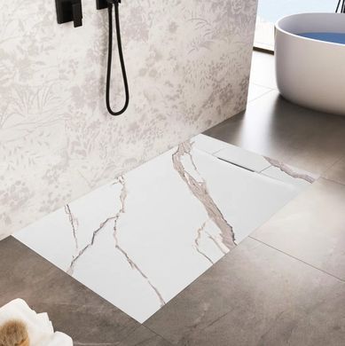Душовий піддон REA BAZALT 90x120 CARRARA WHITE