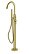 Смеситель для ванны KOHLMAN AXEL BRUSHED GOLD напольный