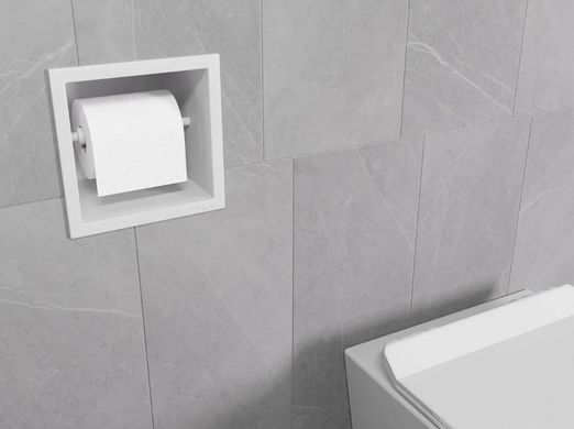 Встраиваемый держатель MEXEN X-WALL-P WHITE для туалетной бумаги