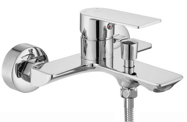 Смеситель для ванны и душа REA URBAN CHROME хром настенный с изливом *