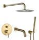 Душевая система с изливом VBI MILANO BRUSHED GOLD скрытого монтажа