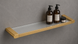 Полка стеклянная VBI TERRA BRUSHED GOLD