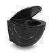 Подвесной унитаз VBI VULCANO BLACK STONE MATT TORNADO