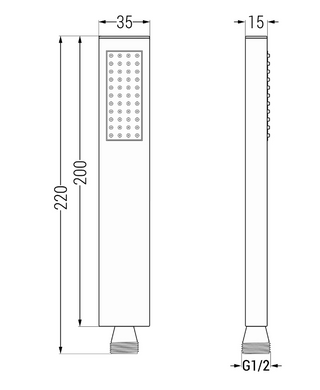 Душевая система с термостатом MEXEN CUBE DR02 BLACK + BOX скрытого монтажа