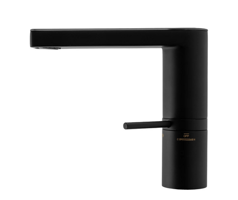 Змішувач для раковини (умивальника) REA AMAR LCD BLACK чорний низький