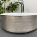 Умывальник (раковина) VBI PRATO BRUSH SILVER WHITE накладной