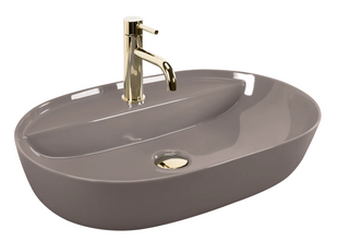 Умывальник (раковина) REA AURA 61 BEIGE SHINY накладной