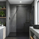 Душова стінка REA FLEXI 120 GREY BLACK