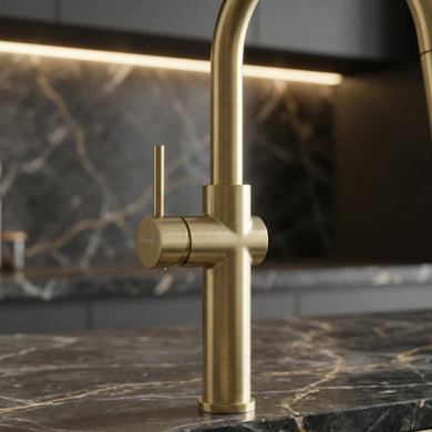Смеситель для кухни REA FRESH HIGH BRUSHED GOLD