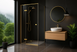 Душова кабіна REA ATLAS 80х120 L BRUSHED GOLD
