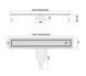 Трап для душу REA NEOX 80 SUPERFLOW BRUSHED STEEL 2в1 сталь