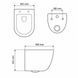 Подвесной унитаз VBI CAPRI WHITE