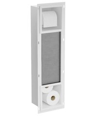 Встраиваемый держатель MEXEN X-WALL-BP WHITE для туалетной бумаги