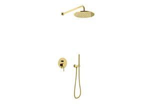 Душевая система KOHLMAN AXEL 30 GOLD + BOX скрытого монтажа