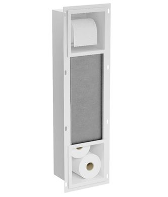 Встраиваемый держатель MEXEN X-WALL-BP WHITE для туалетной бумаги